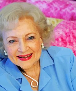 The Beautiful Actress Betty White paint by numbers