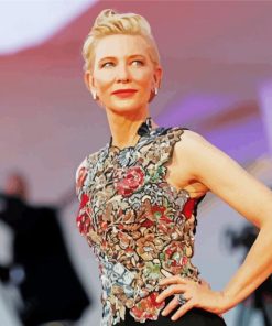The Beautiful Actress Cate Blanchett paint by numbers
