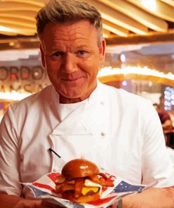 The Chef Gordon Ramsay paint by numbers