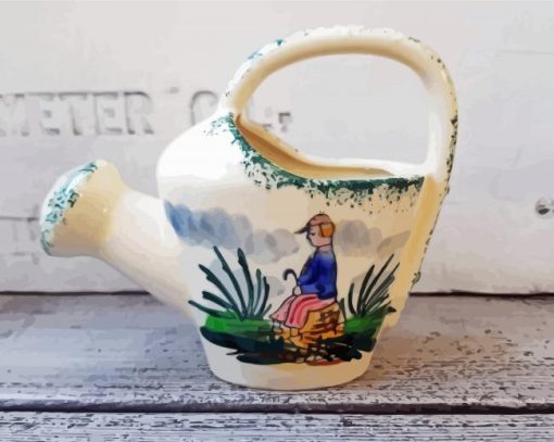 Vintage Watering Can paint by numbers