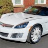 White Saturn Sky paint by numbers