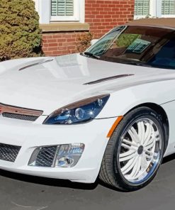 White Saturn Sky paint by numbers
