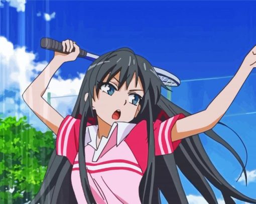 Yukino Playing Tennis paint by numbers