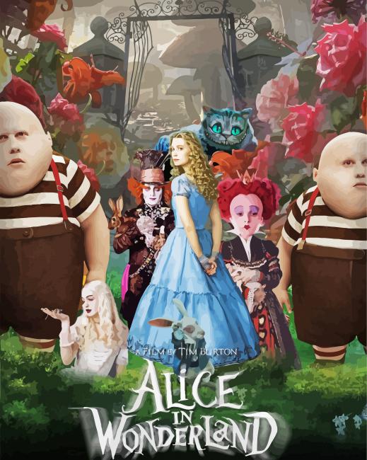 Alice In Wonderland Movie Poster paint by number