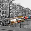 Amsterdam Colorful Barges paint by number