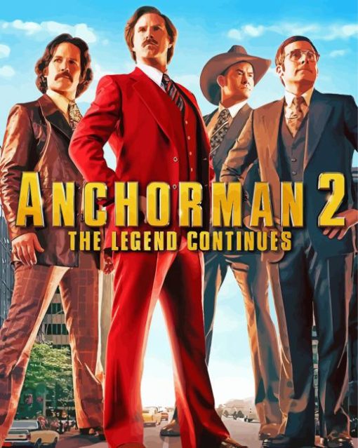 Anchorman The Legend Continues paint by number