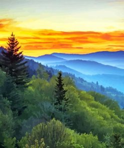 Appalachian Mountains paint by number