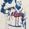 Atlanta Braves Chipper Joness paint by number
