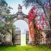 Autumn Garden Gate paint by number
