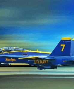 Blue Angels Aircraft paint by number