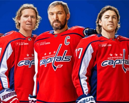 Capitals Ice Hockey Team paint by number