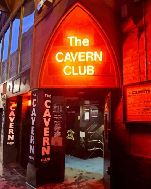 Cavern Club Liverpool paint by number
