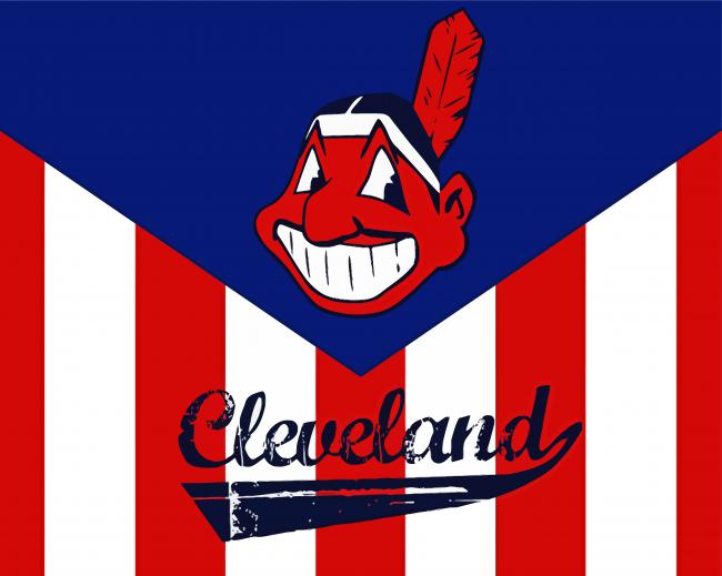 Cleveland Indians Baseball Club paint by number