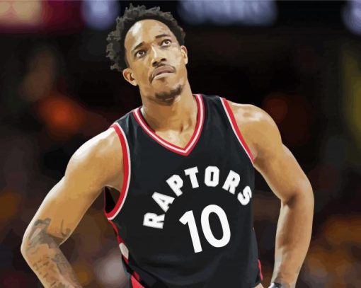 Demar Derozan Player paint by number