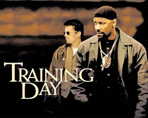 Denzel Washington Training Day Poster paint by number