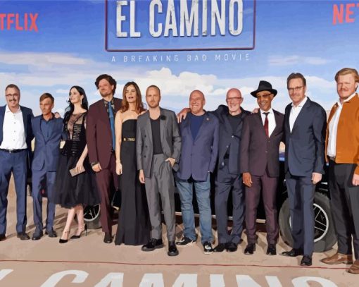 El Camino Characters paint by number