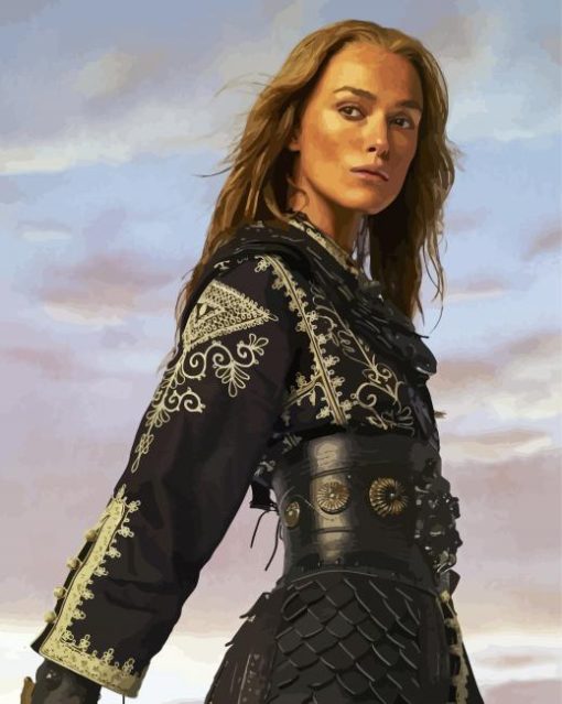 Elizabeth Swann Pirate paint by number