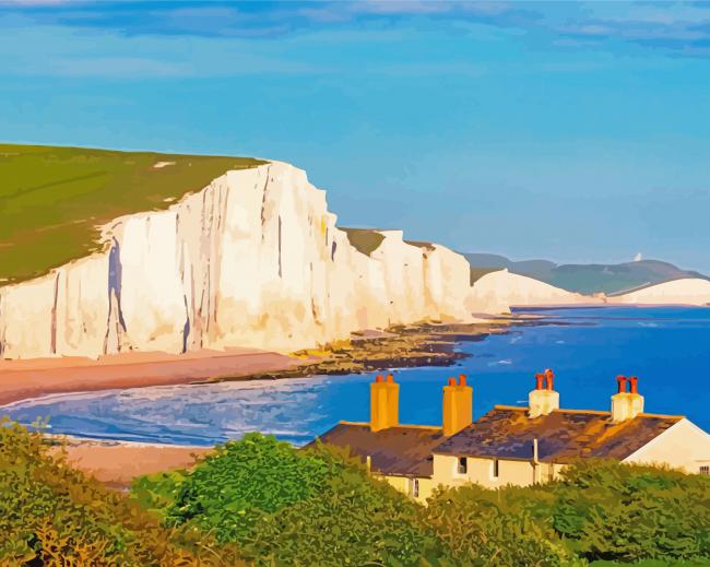 White Cliffs Of Dover paint by number