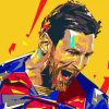 Lionel Messi Pop Art paint by number