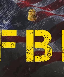 FBI Federal Bureau Of Investigation paint by number