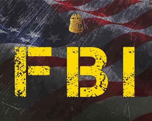 FBI Federal Bureau Of Investigation paint by number