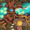 Fairy Houses Art paint by number