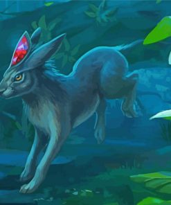Fantasy Mystical Rabbit paint by number