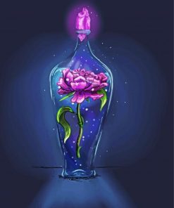 Flower In Bottle paint by number