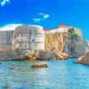 Fort Bokar Dubrovnik paint by number