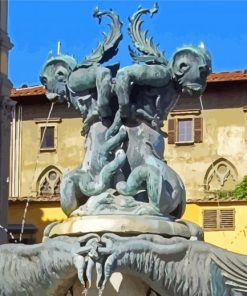Fountain Of Florence paint by number