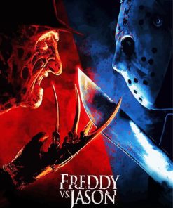 Freddy Vs Jason Movie Poster paint by number