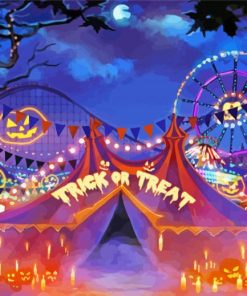 Halloween Scary Carnival paint by number
