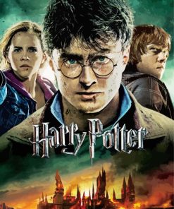The Deathly Hallows poster paint by number
