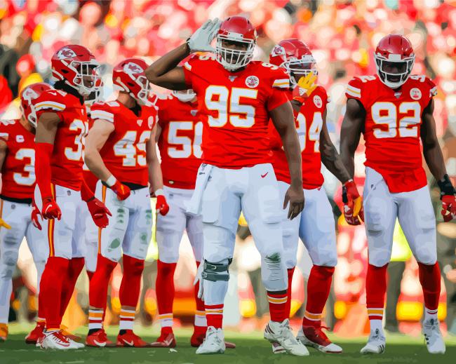 KC Chiefs Team paint by number