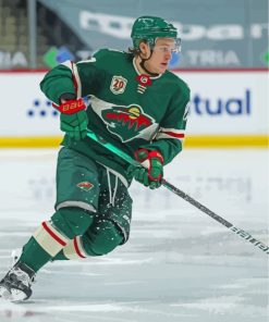 Kirill Kaprizov Hockey Player paint by number