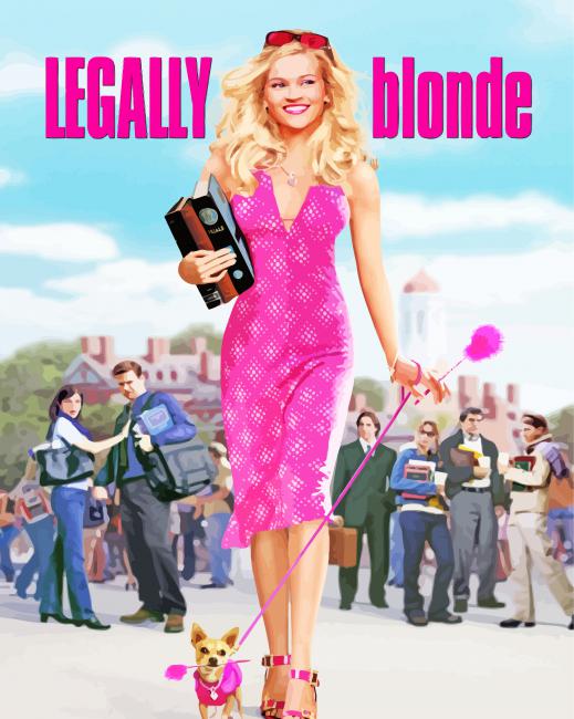 Legally Blonde paint by number
