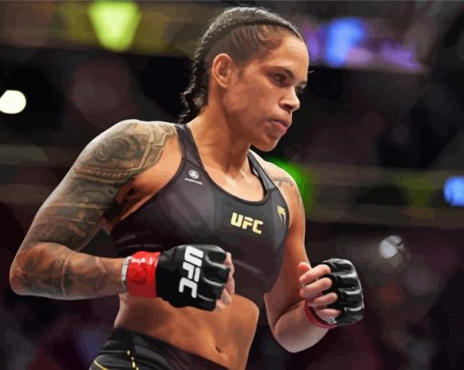 Amanda Nunes MMA Fighter paint by number