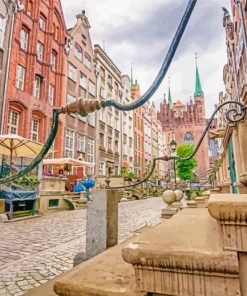 Mariacka Street In Gdansk paint by number
