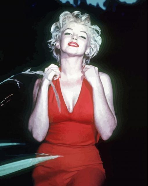Marilyn Monroe Smiling paint by number