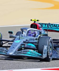 Mercedes Formula One paint by number
