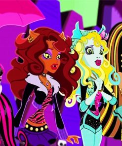 Monster High Characters paint by number