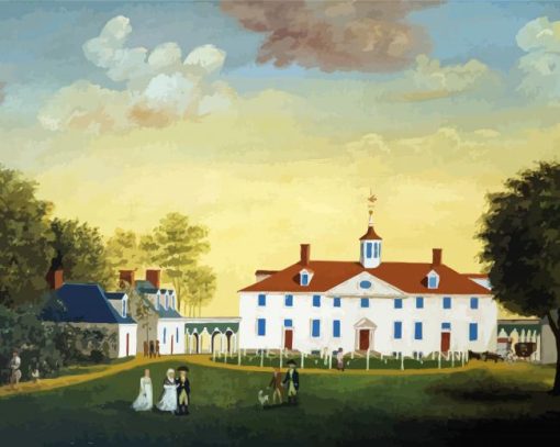 Mount Vernon Virginia paint by number