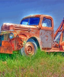 Old Lorry Truck paint by number
