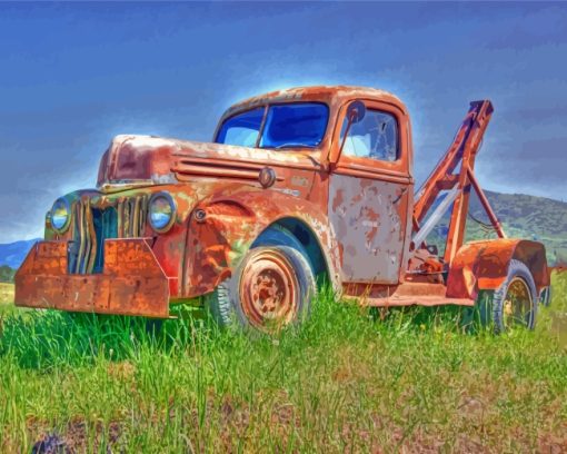 Old Lorry Truck paint by number