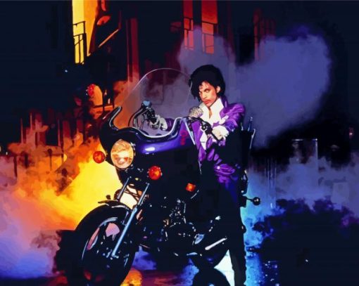 Purple Rain Movie Poster paint by number