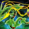 Rayquaza Pokemon paint by number