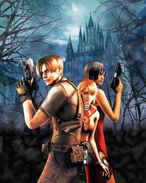Resident Evil Video Game Series paint by number