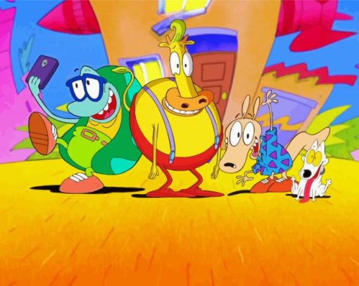 Rockos Modern Life Characters paint by number