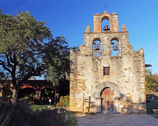 San Antonio Missions National Historical Park paint by number