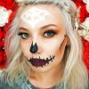 Skeleton Beauty paint by number